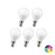 5 Stk. RGBW LED Lampe - 4,8W, RF-Fernbedienung, dimmbar, E14