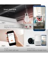 5er-Pack E27 5W Wifi LED-Lampe - G45, Tuya/Smart Life, kompatibel mit Google Home
