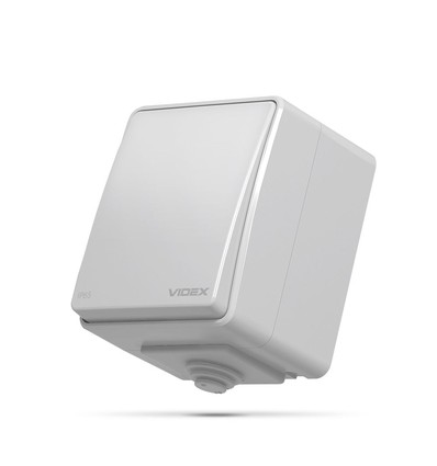 1-Kanal Außenschalter - IP65, 73x63mm, grau