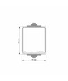 1-Kanal Außenschalter - IP65, 73x63mm, grau