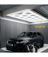 591W RA95 Hexagon LED 14 Felder + Rahmen Komplettset - Inklusive Stromanschluss