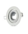 GU10 / MR16 Downlight - Ohne Leuchtmittel und Fassung, rund, schwenkbar, weiß, Loch: Ø9,3 cm