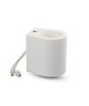 G9 Aufbauspot aus Gips, rund - Weiß, max. 25W, IP20 Innenbereich, ohne Leuchtmittel