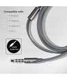 Graue Kopfhörer mit Kabel - 3.5mm Klinkenstecker, IP20