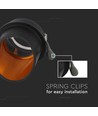 Vt-974 Lampe GU10 - rund schwarz