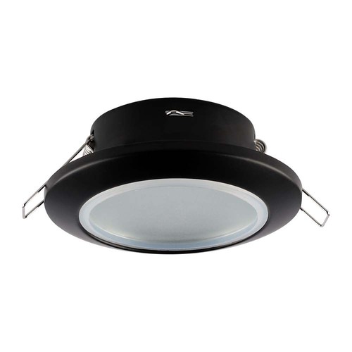 Schwarzer Einbaustrahler für GU10/MR16 - Ø: 9,25cm, Innen & Außen