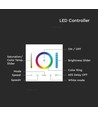 3-in-1 Wand-Controller für RGB / RGBW / RGB+CCT - 12V-24V, RF 2.4GHz, 86x86mm, weiß, Touchpanel