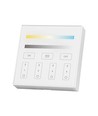 4-Zonen WiFi/WLAN Touchpanel für LED Strips - 12V/24V, weiß, 86x86mm, für Single Color und CCT