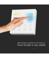 4-Zonen WiFi/WLAN Touchpanel für LED Strips - 12V/24V, weiß, 86x86mm, für Single Color und CCT