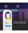 8-Zonen Fernbedienung für LED - 3V, weiß, Touch-Farbrad, 2.4GHz, passend für LED Strips
