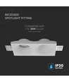 VT-11012 Lampe - 2xGU10, Run, weiß