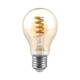 E27 4W LED-Lampe - Spiral-Glühfaden, bernsteinfarbenes Glas, 1800K