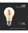 E27 4W LED-Lampe - Spiral-Glühfaden, bernsteinfarbenes Glas, 1800K