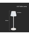 1,5W wiederaufladbare LED Tischleuchte, 5V - Weiß, 4-stufig dimmbar, inkl. USB-C Kabel