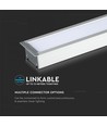 120cm 40W LED lineares Einbauarmatur - Samsung LED chip, 120cm, silber, 5 Jahre Garantie