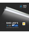 120cm 40W LED lineares Einbauarmatur - Samsung LED chip, 120cm, silber, 5 Jahre Garantie