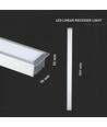 120cm 40W LED lineares Einbauarmatur - Samsung LED chip, 120cm, silber, 5 Jahre Garantie