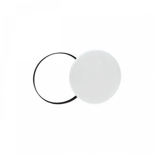 24W Nymphea Black&White Rings LED Deckenleuchte mit Sensor - CCT, IP54, Ø32cm, schwarz/weißer Rand