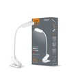 6W LED dimmbare Schreibtischlampe mit Klemme - Helsinki, 370lm, 3-Stufen CCT, weiß, 120° Abstrahlwinkel