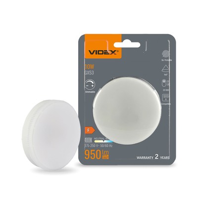 GX53 10W dimmbare LED Lampe - 1000lm, 4000K, 140 Grad