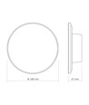 DOME Wandleuchte 12W - CCT, IP65, schwarz