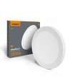 18W LED Deckenleuchte, CCT - 103lm/W, IP21, 21,7x21,7cm, weißer Rand, einstellbare Lichtfarbe, Einbau/Aufbau