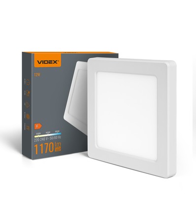 12W LED Einbaupanel / Deckenleuchte - 1170lm, 3CCT, 16,7x16,7cm, weißer Rand, für Einbau oder Aufbau