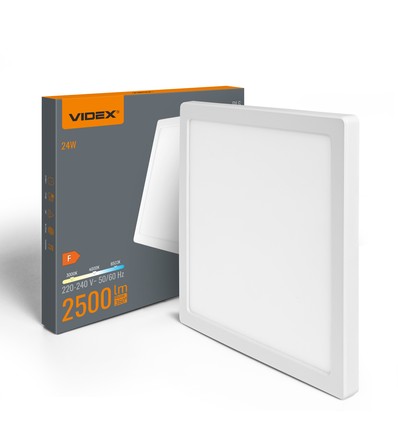 24W LED Deckenleuchte, 3-in-1 CCT - 2500lm, 29,2 x 29,2cm, weißer Rand, Einbau- oder Aufbaupanel