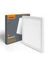24W LED Deckenleuchte, 3-in-1 CCT - 2500lm, 29,2 x 29,2cm, weißer Rand, Einbau- oder Aufbaupanel