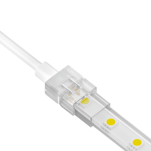 Wasserdichter Startstecker für LED-Streifen - 10 mm, einfarbig, IP68, 5V-24V