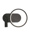 14W Designer Wandleuchte aus Metall - 1500lm, schwarz, 360 Grad, IP20, inkl. Leuchtmittel