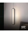 13W Designer LED Plafond - 1500lm, Schwarz Metall, Warmweiß, inkl. Leuchtmittel