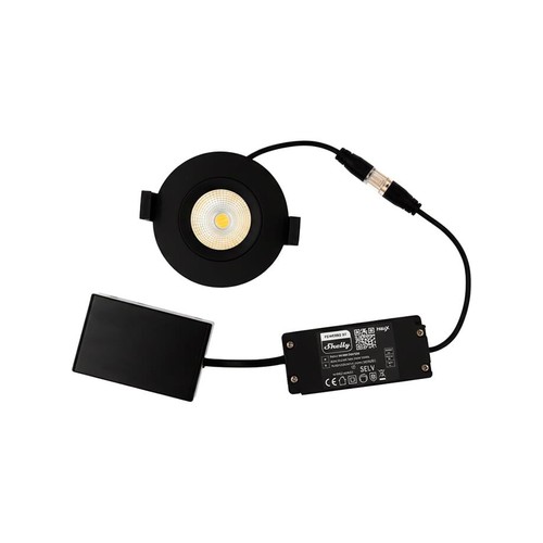 HiluX DS8 Tilt360 - Shelly Smart LED Einbauspot, RA95, 2200-6500K, Schwarz