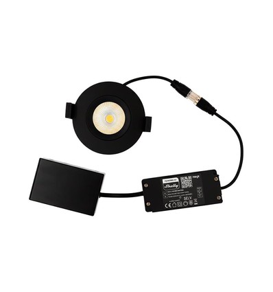 HiluX DS8 Tilt360 - Shelly Smart LED Einbauspot, RA95, 2200-6500K, Schwarz