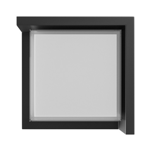 10W Verto Square Edge CCT Wandleuchte - 120lm/W, IP65, schwarz, 3-CCT, 160x160mm