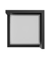 10W Verto Square Edge CCT Wandleuchte - 120lm/W, IP65, schwarz, 3-CCT, 160x160mm