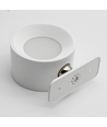 4,5W Wiederaufladbare Wandleuchte CCT - IP20, rund, weiß, 360° drehbar, inkl. Leuchtmittel und Fernbedienung