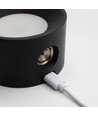 4,5W Wiederaufladbare Wandleuchte CCT - IP20, rund, mattschwarz, 360° drehbar, inkl. Leuchtmittel und Fernbedienung