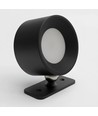 4,5W Wiederaufladbare Wandleuchte CCT - IP20, rund, mattschwarz, 360° drehbar, inkl. Leuchtmittel und Fernbedienung