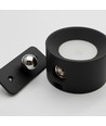 4,5W Wiederaufladbare Wandleuchte CCT - IP20, rund, mattschwarz, 360° drehbar, inkl. Leuchtmittel und Fernbedienung