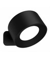 4,5W Wiederaufladbare Wandleuchte CCT - IP20, rund, mattschwarz, 360° drehbar, inkl. Leuchtmittel und Fernbedienung