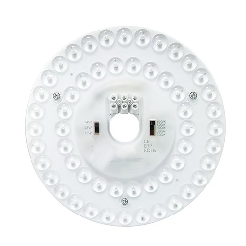 Ø17 cm / 24/18/12W LED-Einsatz mit Linsen - Flickerfrei, wählbare CCT, ersetzt G24, Ringröhren und Kompaktleuchtstoffröhren