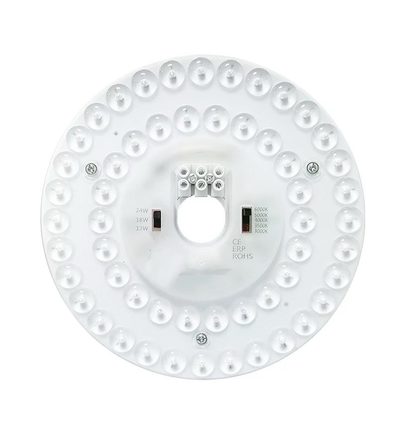 Ø17 cm / 24/18/12W LED-Einsatz mit Linsen - Flickerfrei, wählbare CCT, ersetzt G24, Ringröhren und Kompaktleuchtstoffröhren