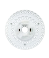 Ø17 cm / 24/18/12W LED-Einsatz mit Linsen - Flickerfrei, wählbare CCT, ersetzt G24, Ringröhren und Kompaktleuchtstoffröhren