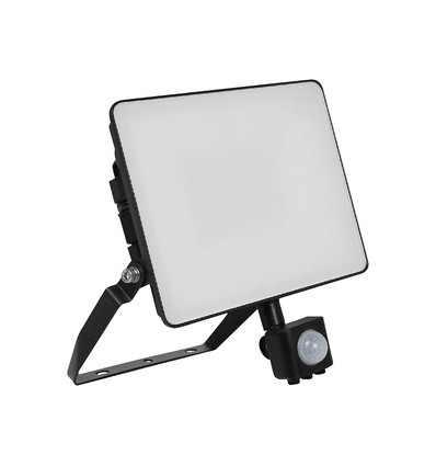 30W LED-Fluter mit Sensor - 120lm/W, Schwarz, Arbeitsleuchte, Schnellverbinder