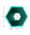 10er Set Hexagon Infinity Wandleuchte - RGBIC