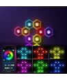 12 Stk. RGBIC Hexagon Infinity Wandleuchten - Set