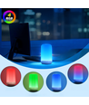Wiederaufladbare RGB+CCT LED Tisch-/Nachtlampe - Bluetooth, Weiß, Touch-dimmbar, IP20 Innenbereich
