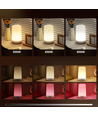 Wiederaufladbare RGB+CCT LED Tisch-/Nachtlampe - Bluetooth, Weiß, Touch-dimmbar, IP20 Innenbereich