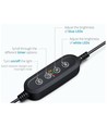 60-80 cm Aquariumleuchte - 18W LED, weiß/blau, verstellbar